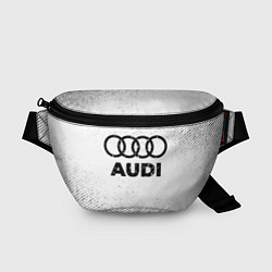 Поясная сумка Audi с потертостями на светлом фоне, цвет: 3D-принт