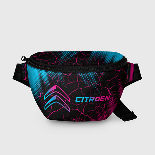 Поясная сумка Citroen - neon gradient: надпись и символ / 3D-принт – фото 1