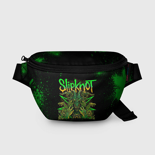 Поясная сумка Slipknot green satan / 3D-принт – фото 1