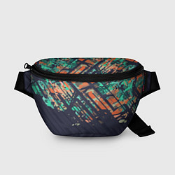 Поясная сумка Текстурный камуфляж, цвет: 3D-принт
