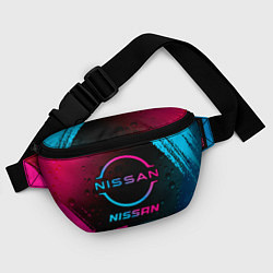 Поясная сумка Nissan - neon gradient, цвет: 3D-принт — фото 2