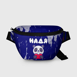 Поясная сумка Надя панда с сердечком, цвет: 3D-принт