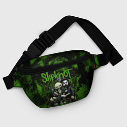 Поясная сумка Slipknot green art, цвет: 3D-принт — фото 2