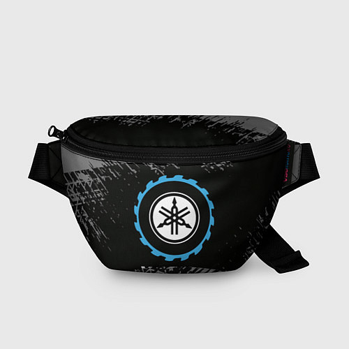 Поясная сумка Yamaha в стиле Top Gear со следами шин на фоне / 3D-принт – фото 1