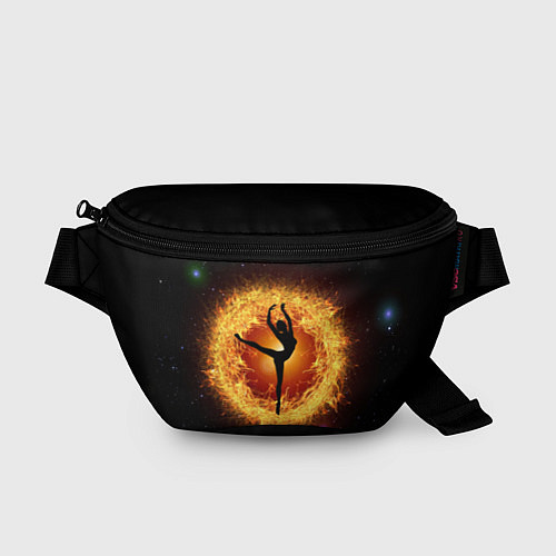 Поясная сумка Танец балерины в огненном шаре / 3D-принт – фото 1