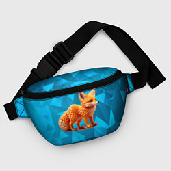 Поясная сумка Полигональный лисёнок, цвет: 3D-принт — фото 2
