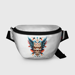 Поясная сумка Маска шамана - ирезуми, цвет: 3D-принт