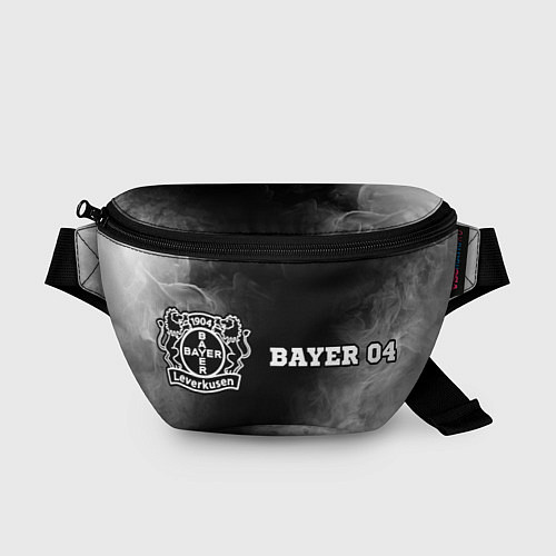 Поясная сумка Bayer 04 sport на темном фоне: надпись и символ / 3D-принт – фото 1