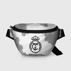 Поясная сумка Real Madrid sport на светлом фоне, цвет: 3D-принт