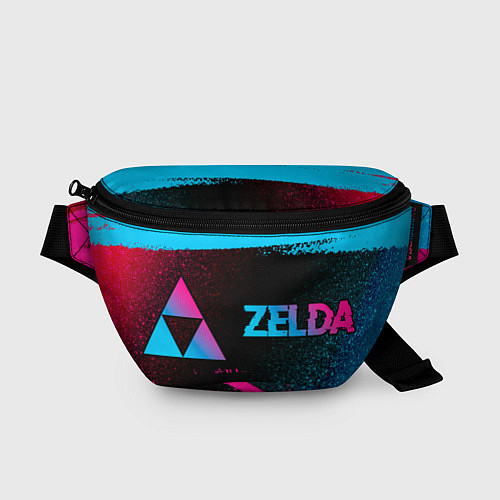 Поясная сумка Zelda - neon gradient: надпись и символ / 3D-принт – фото 1