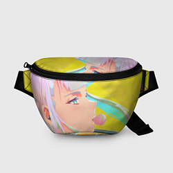 Поясная сумка Люси жует жвачку, цвет: 3D-принт