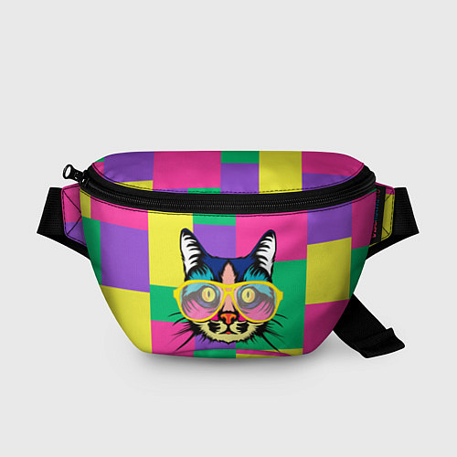 Поясная сумка Кот в стиле поп-арт / 3D-принт – фото 1