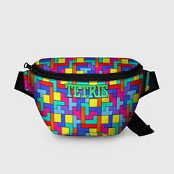 Поясная сумка Тетрис - паттерн, цвет: 3D-принт