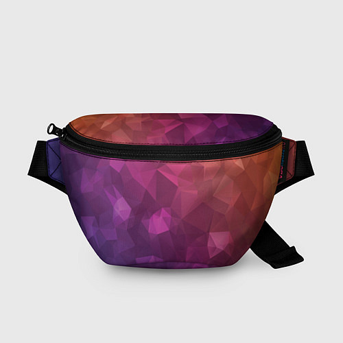 Поясная сумка Разноцветные полигоны / 3D-принт – фото 1