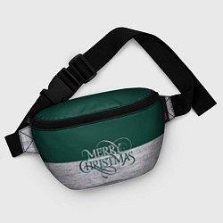 Поясная сумка Merry Christmas зелёный, цвет: 3D-принт — фото 2