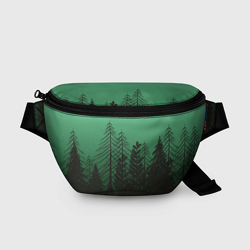 Поясная сумка Зелёный туманный лес / 3D-принт – фото 1