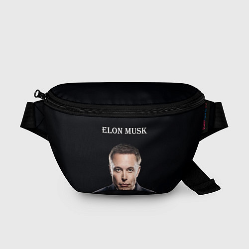 Поясная сумка Илон Маск, портрет на черном фоне / 3D-принт – фото 1