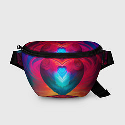 Поясная сумка Сердце мира, цвет: 3D-принт
