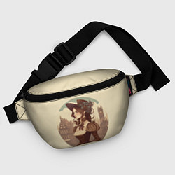 Поясная сумка Steampunk english lady, цвет: 3D-принт — фото 2