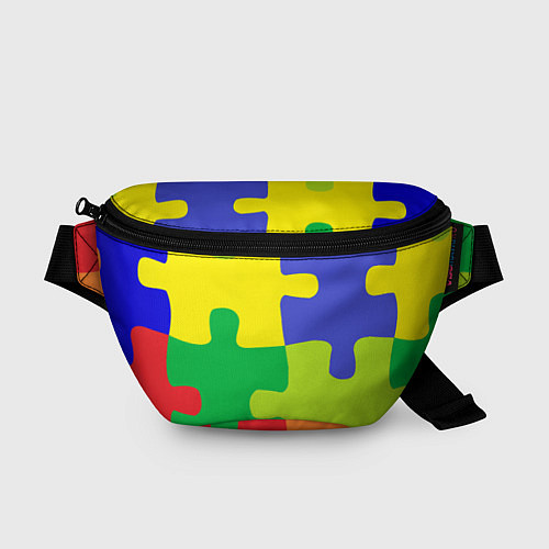Поясная сумка Пазлы разноцветные / 3D-принт – фото 1