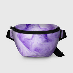 Поясная сумка Абстрактный фиолетовый облачный дым, цвет: 3D-принт