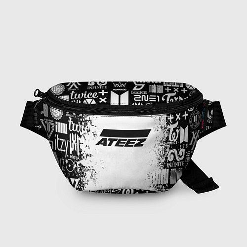 Поясная сумка Ateez black and white / 3D-принт – фото 1