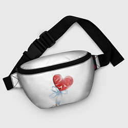 Поясная сумка Леденец сердечко, цвет: 3D-принт — фото 2