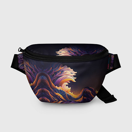 Поясная сумка Красочная волна / 3D-принт – фото 1