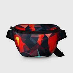Поясная сумка Абстрактное стекло осколки, цвет: 3D-принт