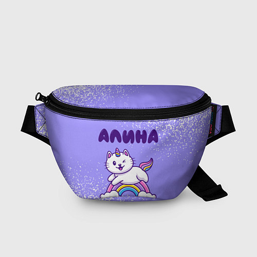 Поясная сумка Алина кошка единорожка / 3D-принт – фото 1