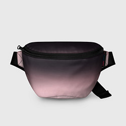 Поясная сумка Градиент: от черного к розовому