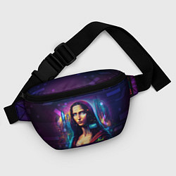 Поясная сумка Cyberpunk Mona Lisa, цвет: 3D-принт — фото 2