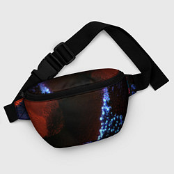 Поясная сумка Неоновый абстрактный свет, цвет: 3D-принт — фото 2