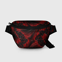 Поясная сумка Red vortex pattern, цвет: 3D-принт