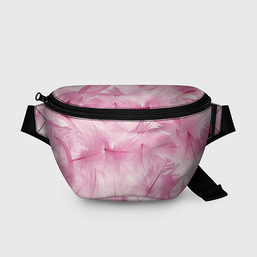 Поясная сумка Розовые перышки / 3D-принт – фото 1