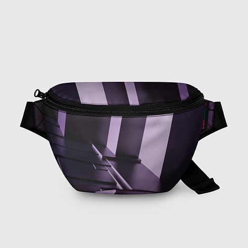 Поясная сумка Фиолетовая геометрия / 3D-принт – фото 1