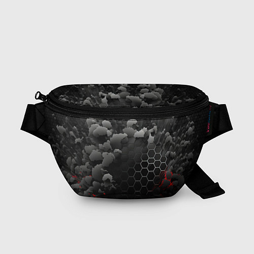 Поясная сумка Взрыл черных плит и обломки / 3D-принт – фото 1