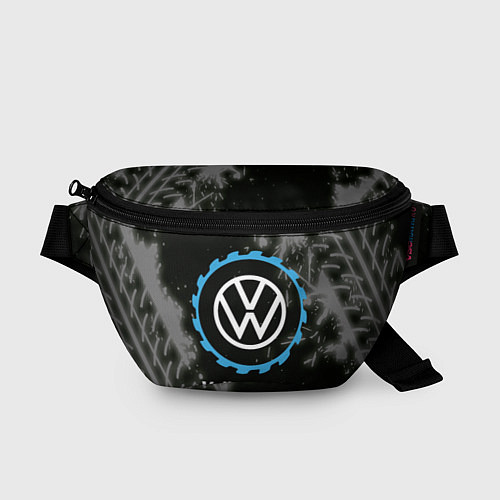 Поясная сумка Volkswagen в стиле Top Gear со следами шин на фоне / 3D-принт – фото 1