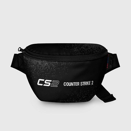 Поясная сумка Counter Strike 2 glitch на темном фоне: надпись и / 3D-принт – фото 1