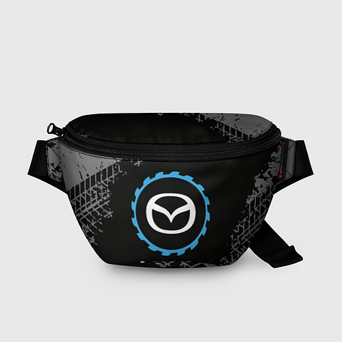 Поясная сумка Mazda в стиле Top Gear со следами шин на фоне / 3D-принт – фото 1