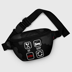 Поясная сумка Eat, sleep, Counter-Strike 2, repeat, цвет: 3D-принт — фото 2