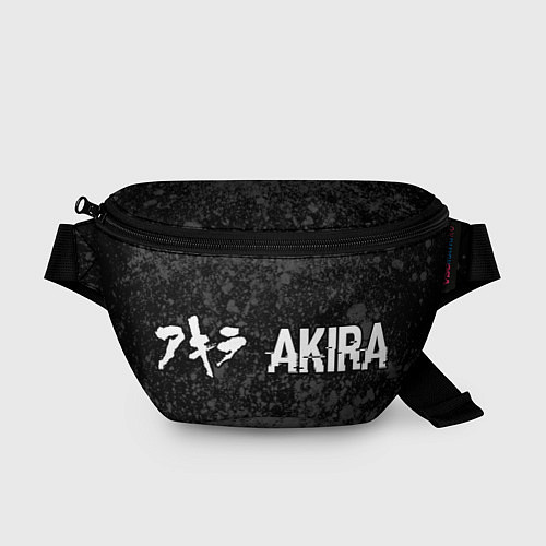Поясная сумка Akira glitch на темном фоне: надпись и символ / 3D-принт – фото 1
