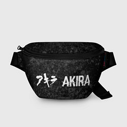 Поясная сумка Akira glitch на темном фоне: надпись и символ, цвет: 3D-принт