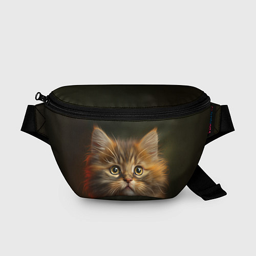 Поясная сумка Пушистый рыжий котенок / 3D-принт – фото 1