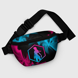 Поясная сумка Tomb Raider - neon gradient, цвет: 3D-принт — фото 2