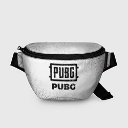 Поясная сумка PUBG с потертостями на светлом фоне, цвет: 3D-принт