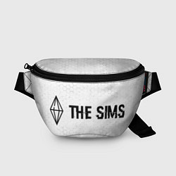 Поясная сумка The Sims glitch на светлом фоне: надпись и символ, цвет: 3D-принт
