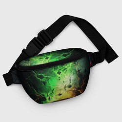 Поясная сумка Зеленый взрыв, цвет: 3D-принт — фото 2