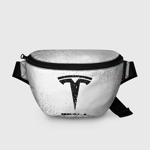 Поясная сумка Tesla с потертостями на светлом фоне / 3D-принт – фото 1