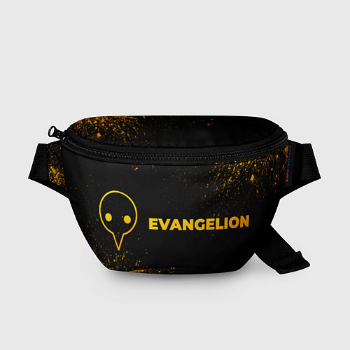 Поясная сумка Evangelion - gold gradient: надпись и символ / 3D-принт – фото 1